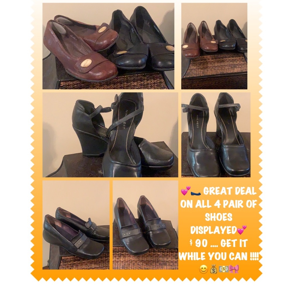 🥿4 FOR $ 90.00 BORN,NINE WEST & CK SHOES 😊🎀